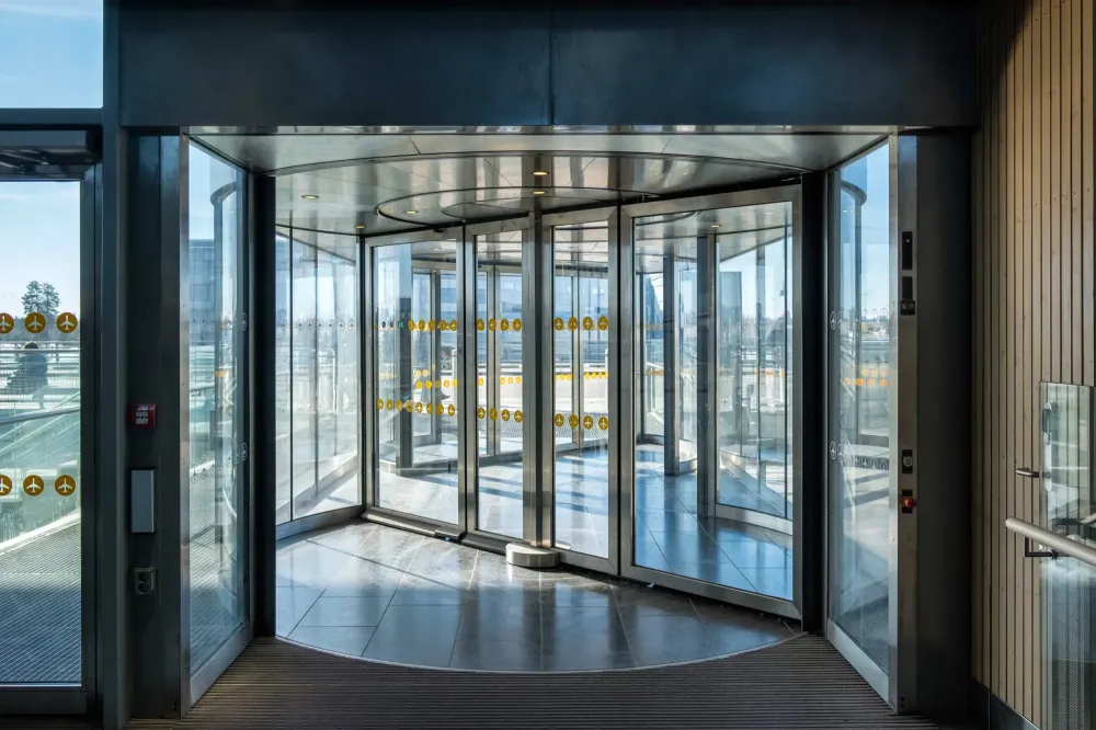 porte_automatique_tournante_ronde_entree_entreprise_hotel
